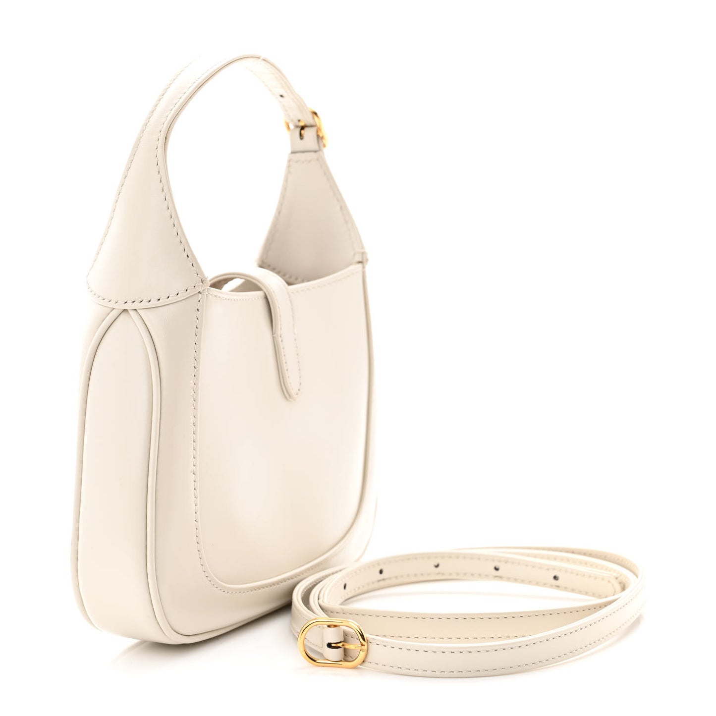 Boarded Dyana Lux Calfskin Mini Jackie 1961 Hobo Mystic White