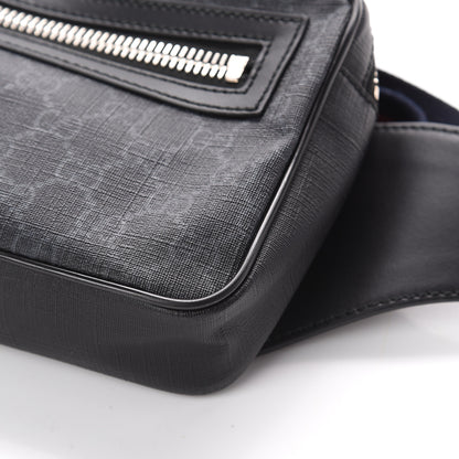 Gucci Soft GG Supreme Monogram Web Belt Bag Black Grey 8 of 8