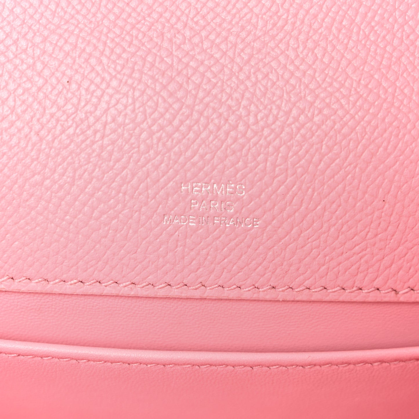 Epsom Kelly Pochette Clutch Rose Confetti