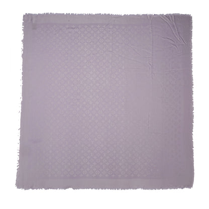 Louis Vuitton Wool Silk Monogram Shawl Parme 3 of 5