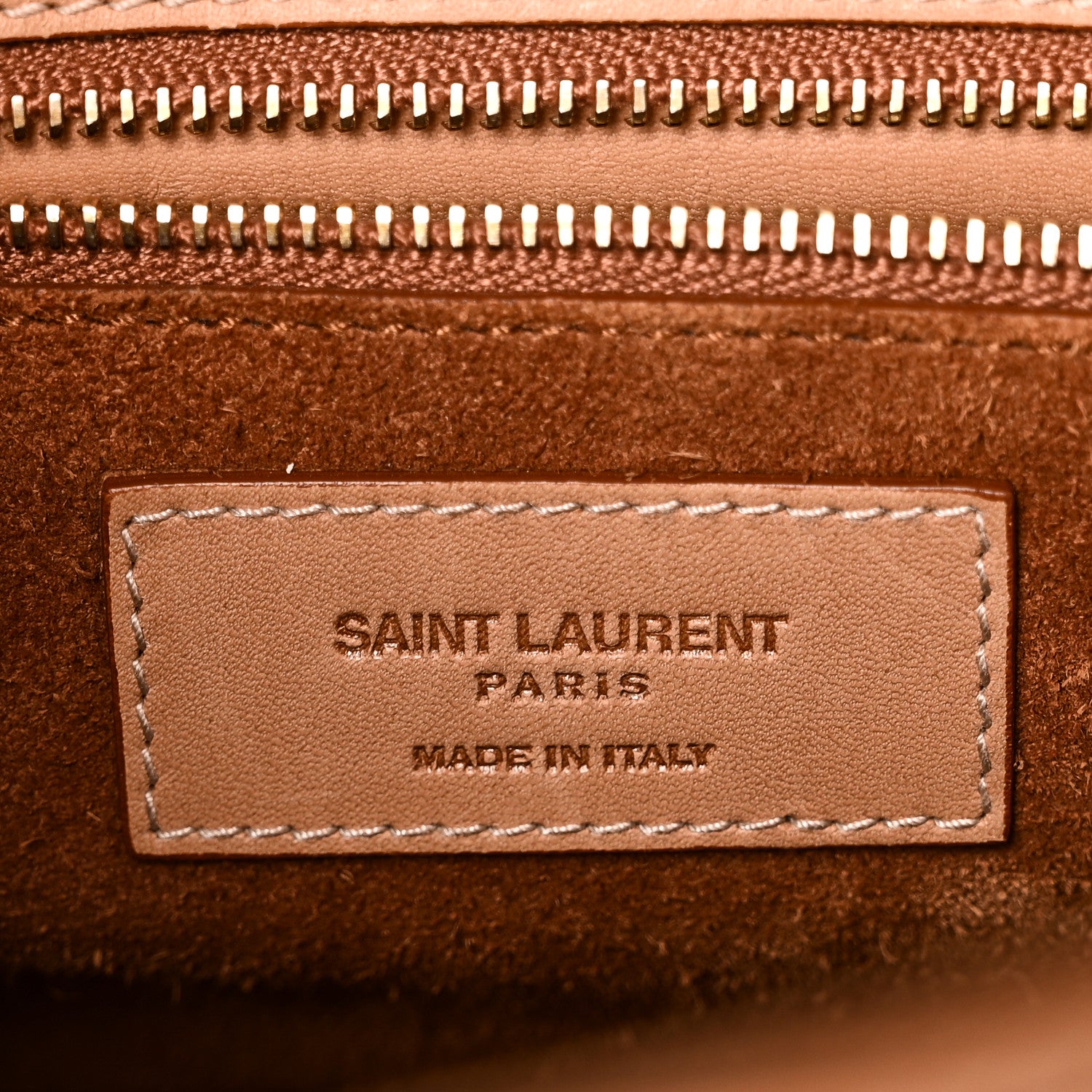 Saint Laurent Smooth Vintage Calfskin Le Fermoir Top Handle Bag Vintage Brown 6 of 9