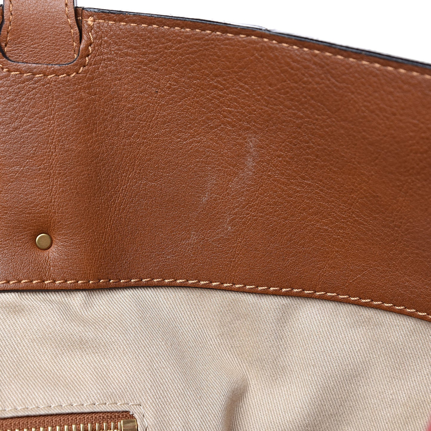 Calfskin Woven Medium Milo Shopping Tote Tan