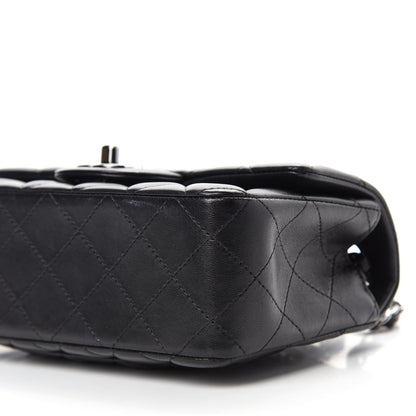 Chanel Lambskin Quilted Mini Rectangular Flap Black 7 of 12