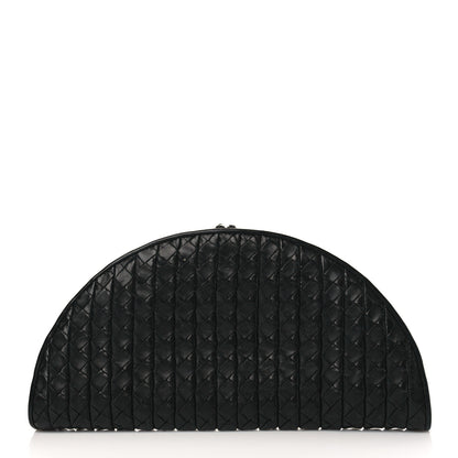 Bottega Veneta Calfskin Intrecciato Knot Clutch Black 1 of 6