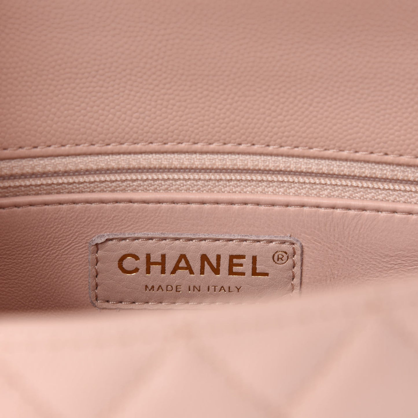 Caviar Quilted Mini Coco Handle Flap Light Pink