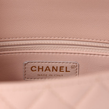 Chanel Caviar Quilted Mini Coco Handle Flap Light Pink 8 of 10