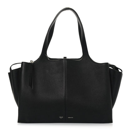 Celine Baby Grained Calfskin Medium Tri-Fold Bag Black 1 of 10