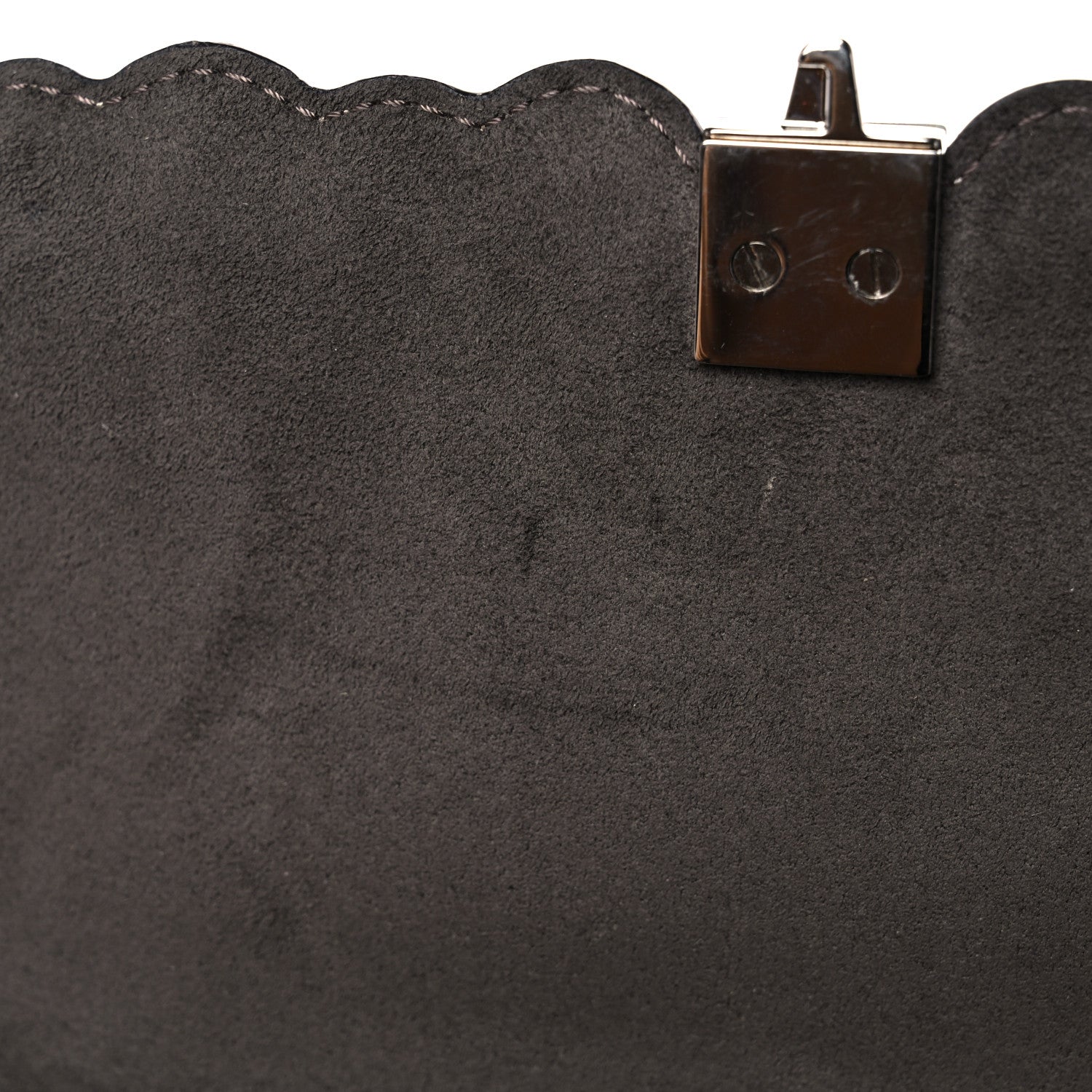 Fendi Vitello Marie Antoinette Print Scalloped Mix Studded Small Kan I Shoulder Bag Panna Multicolor 10 of 13
