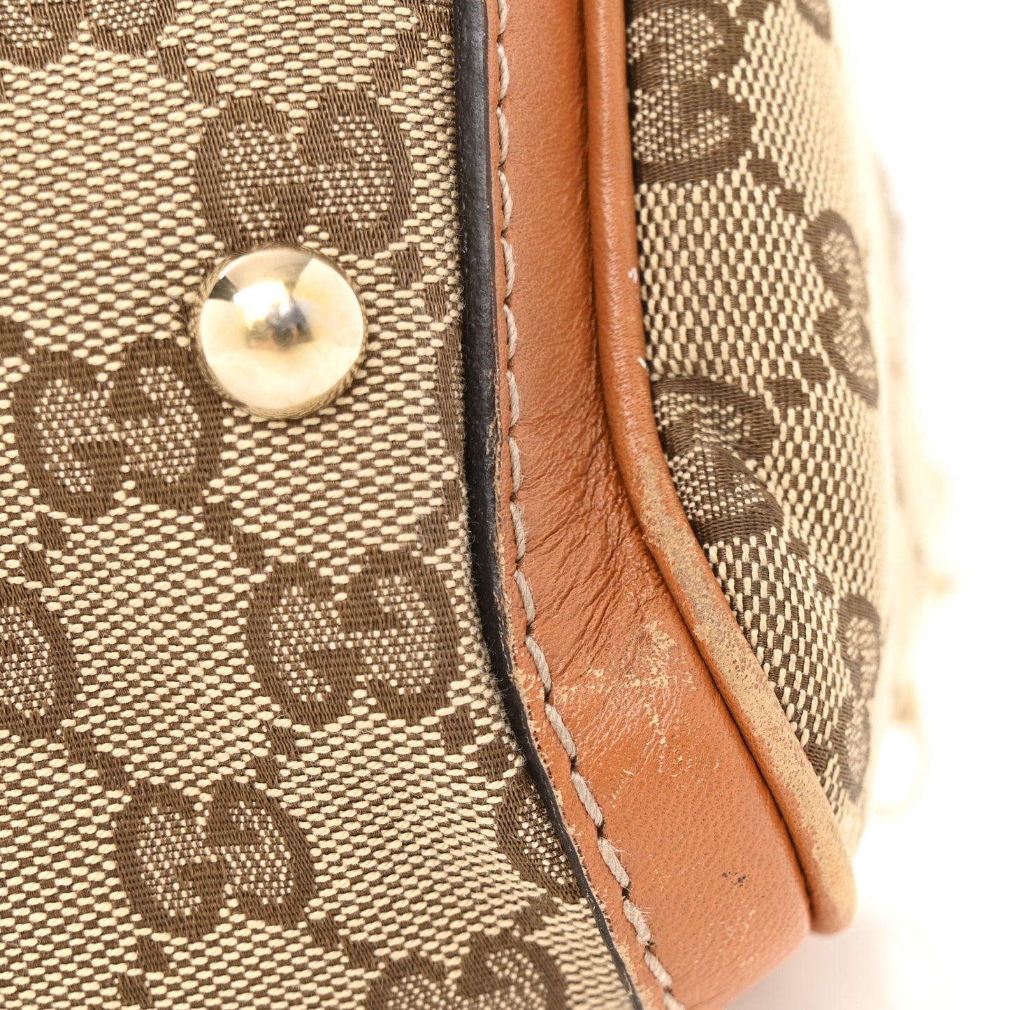 Monogram Vintage Web Medium Boston Tobacco