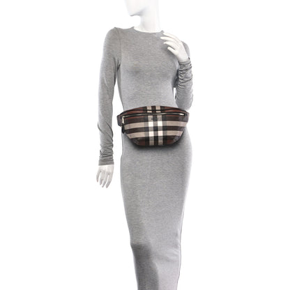 Burberry E-canvas Check Cason Bum Bag Dark Birch Brown 2 of 9