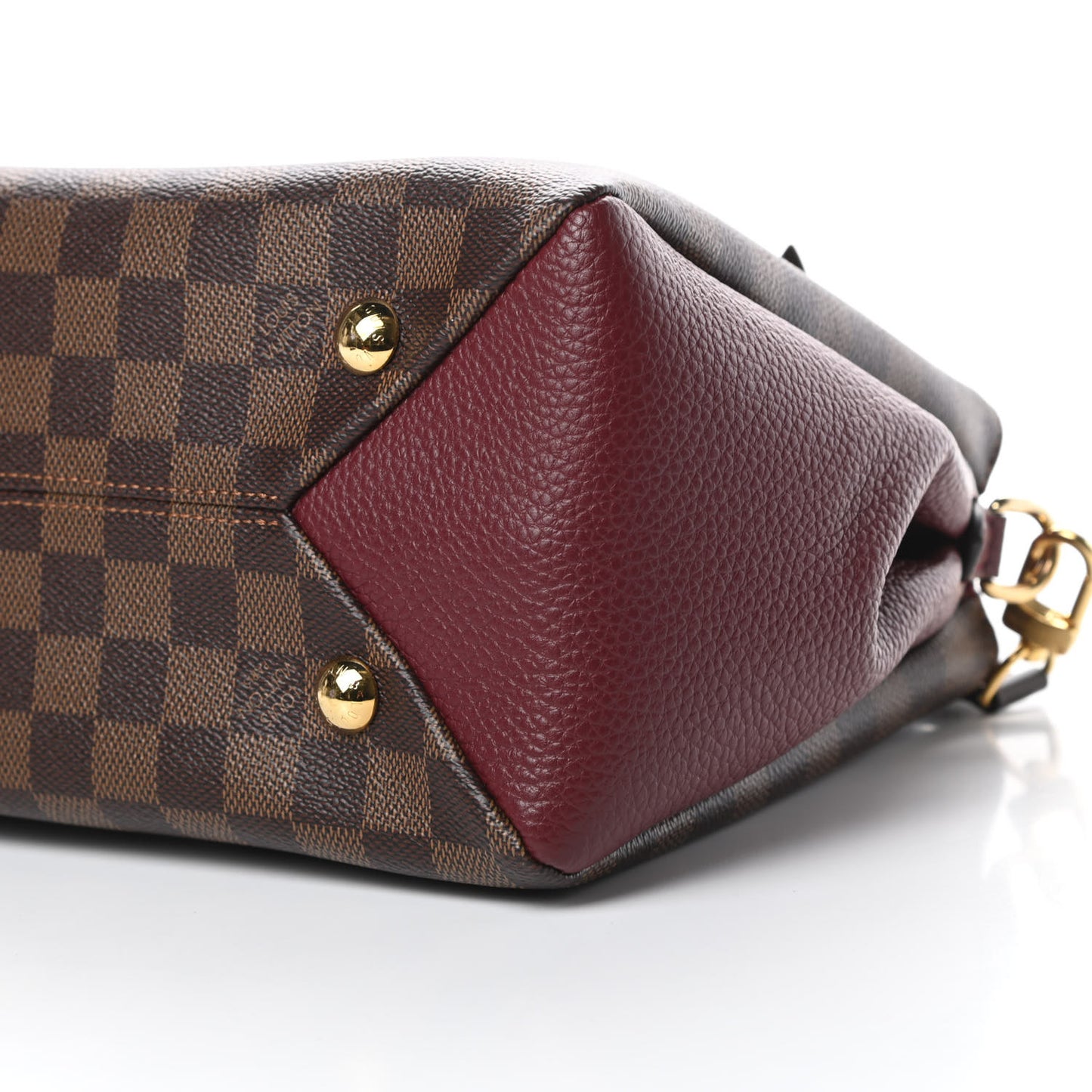 Damier Ebene Cuir Taurillon Brittany Bordeaux