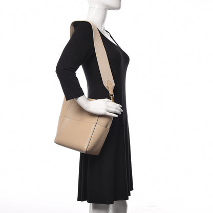 Celine Grained Calfskin Small Sangle Bucket Bag Dune 2 of 11