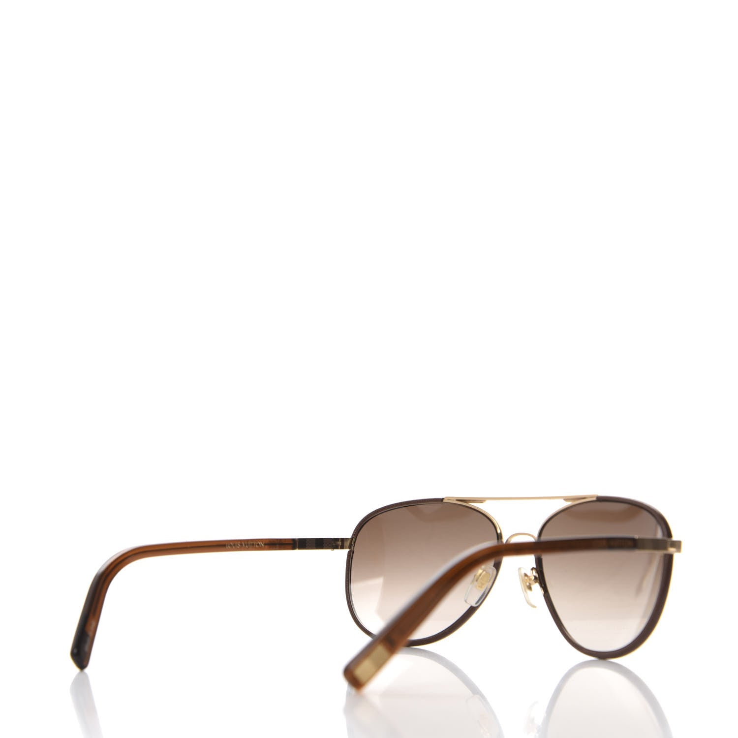 Louis Vuitton Attraction Pilot Sunglasses Z0706U Brown 4 of 8