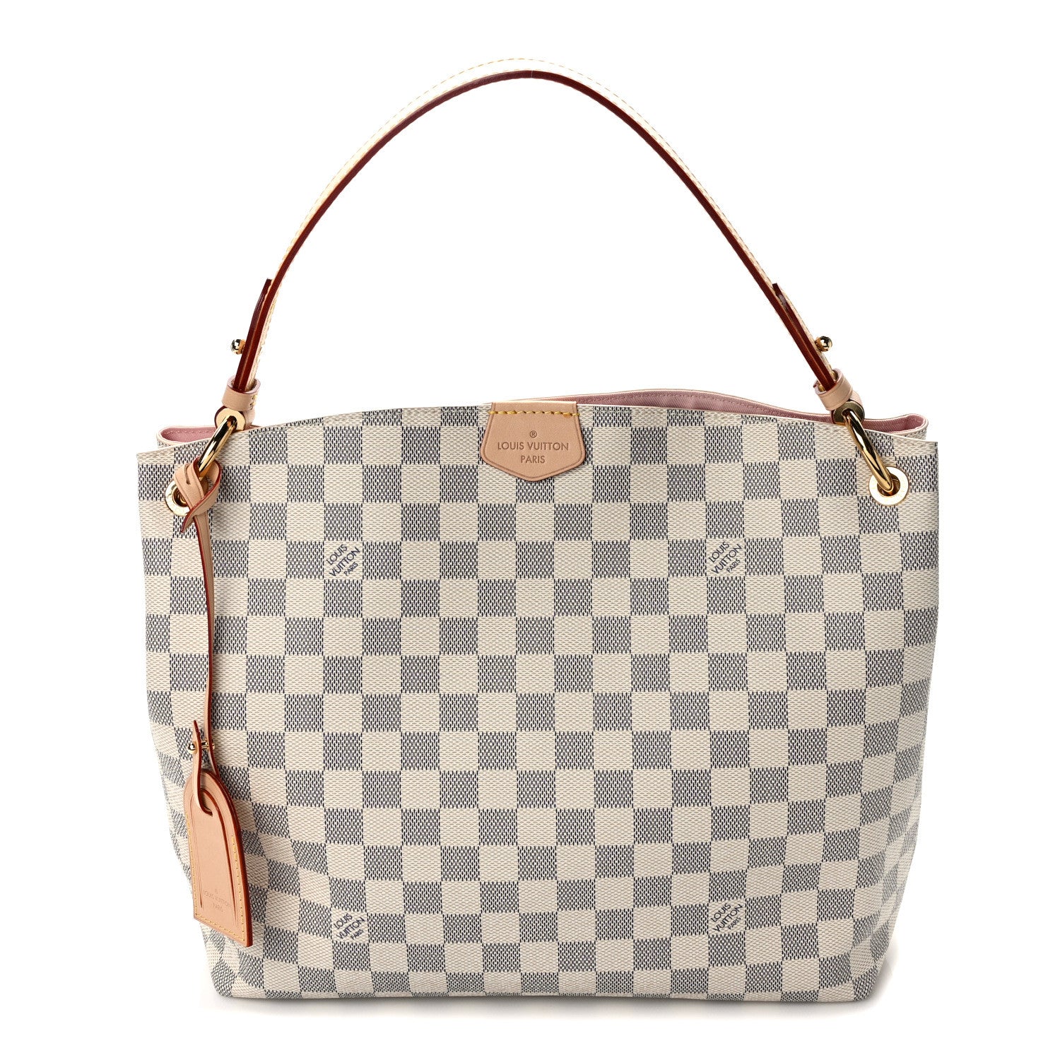 Louis Vuitton Damier Azur Graceful PM Rose Ballerine 1 of 9