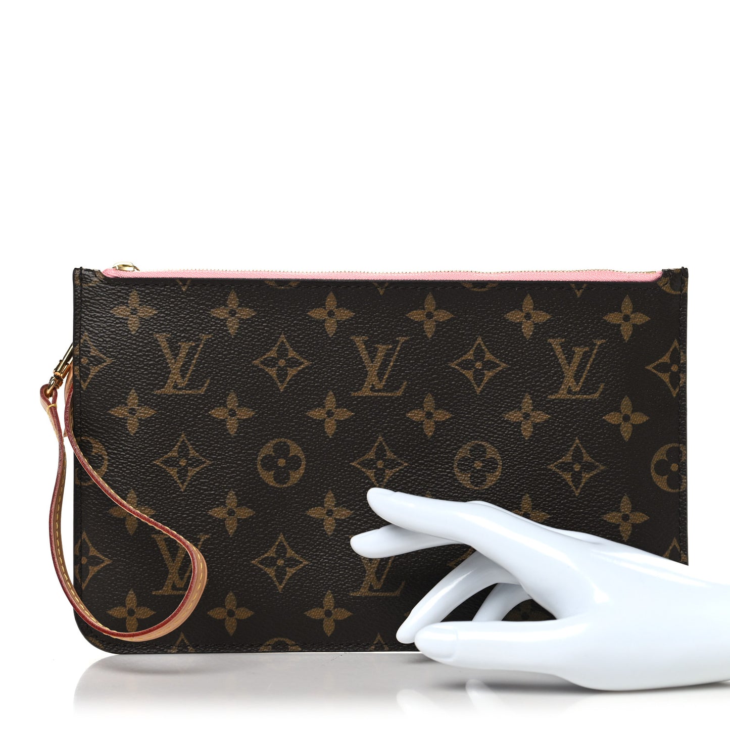 Monogram Jungle Dots Neverfull MM Pochette Sugar Pink
