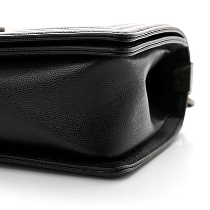 Chanel Caviar Quilted Medium Boy Flap Black 10 of 12