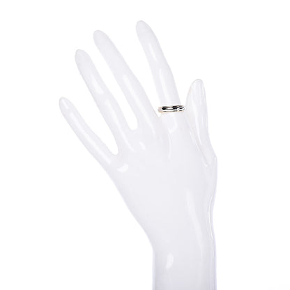 Tiffany Platinum 18K Yellow Gold Lucida 4mm Band Ring 54 7 2 of 6