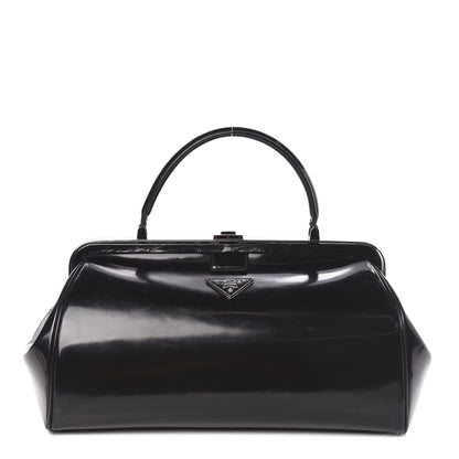 Prada Spazzolato Frame Bag Black 1 of 10