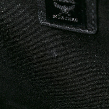 MCM Calfskin Medium Studded Backpack Black 12 of 15
