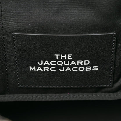 Marc Jacobs Cotton Jacquard Monogram Large The Traveler Tote Bag Beige Multicolor 6 of 9