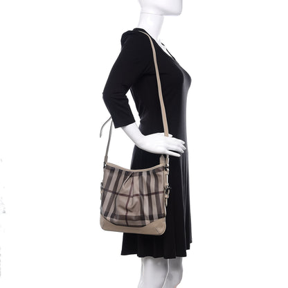 Burberry Smoked Check Hartham Shoulder Bag Trench 2 of 10