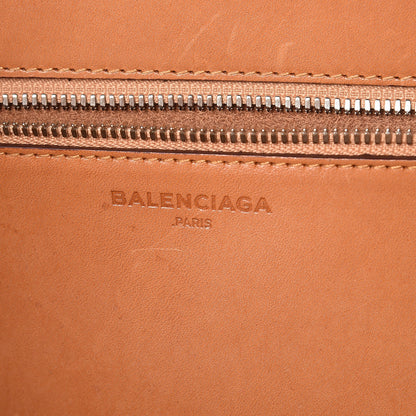 Balenciaga Straw Calfskin Medium Bistrot Panier Tote Natural 9 of 12