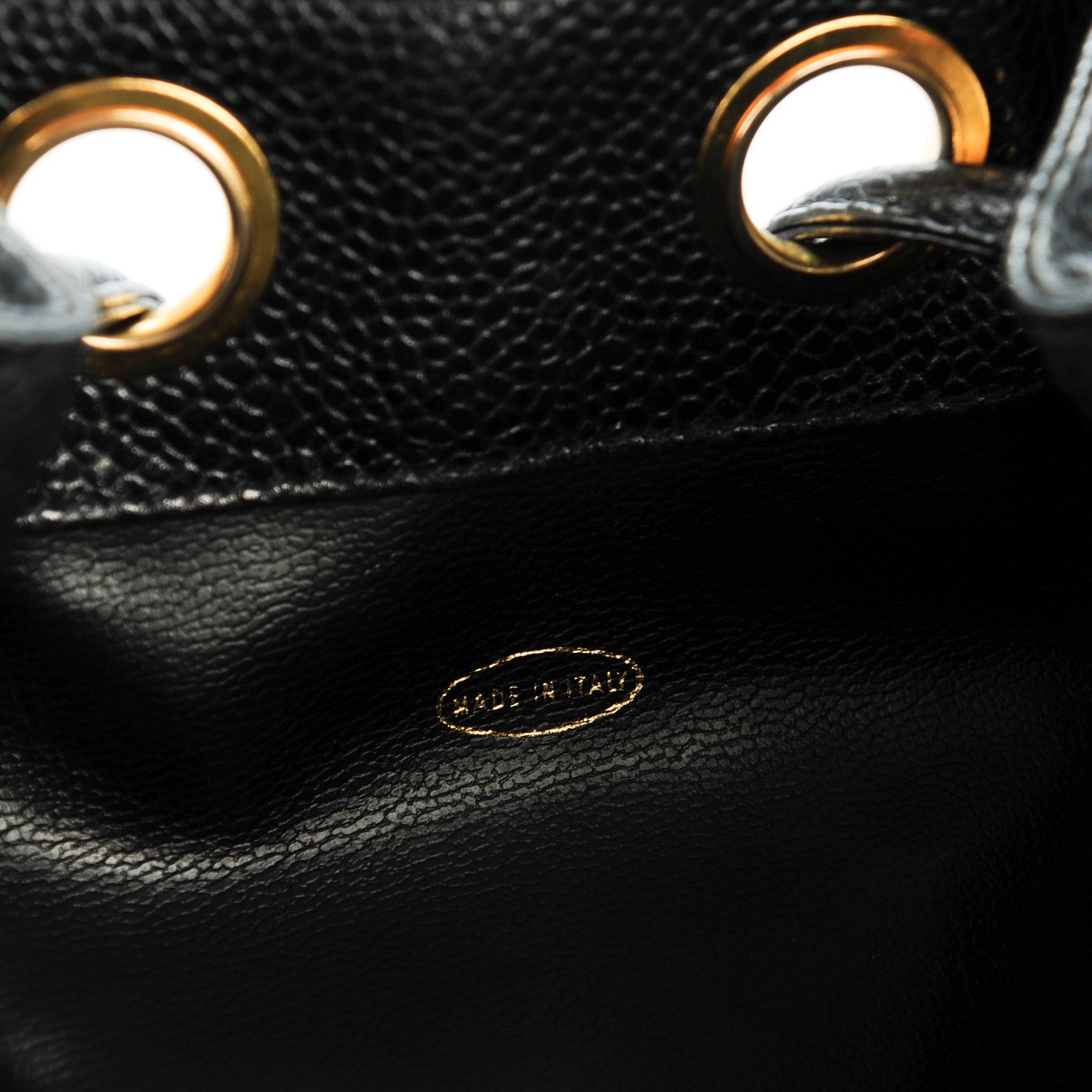 Chanel Caviar CC Drawstring Shoulder Bag Black 8 of 8