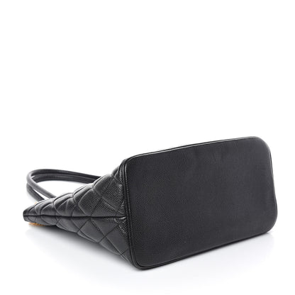 Chanel Caviar Quilted Medallion Tote Black 3 of 9