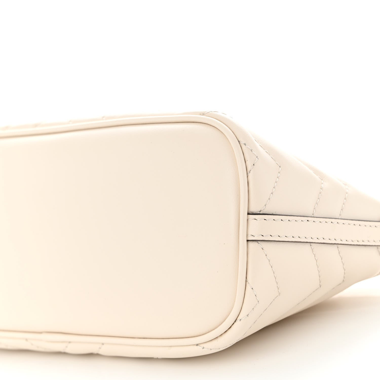 Gucci Calfskin Matelasse Chevron GG Marmont Sling Shoulder Bag Mystic White 10 of 10