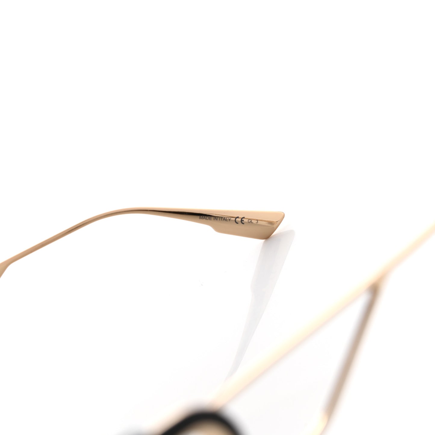 Rectangular 30 Montaigne 1 Sunglasses Black Gold