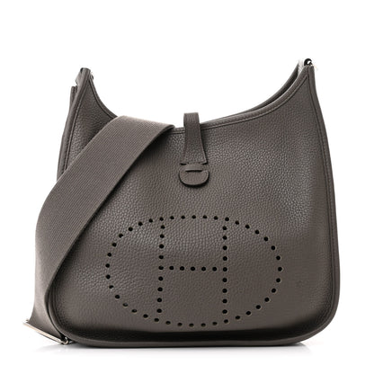 Hermes Taurillon Clemence EVELYNE III PM Etain 1 of 11