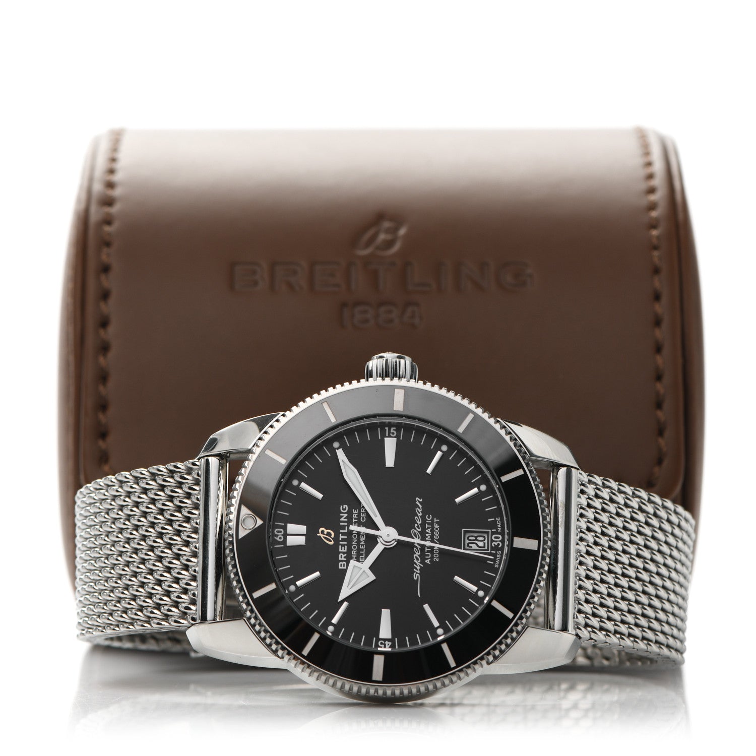 Breitling Stainless Steel 42mm Superocean Heritage II B20 Automatic Watch Black AB2010 5 of 5