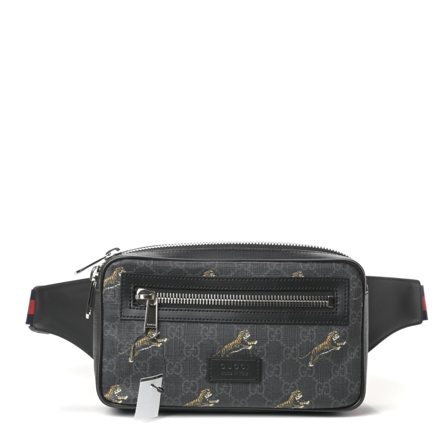 Soft GG Supreme Monogram Tigers Belt Bag Black Multicolor