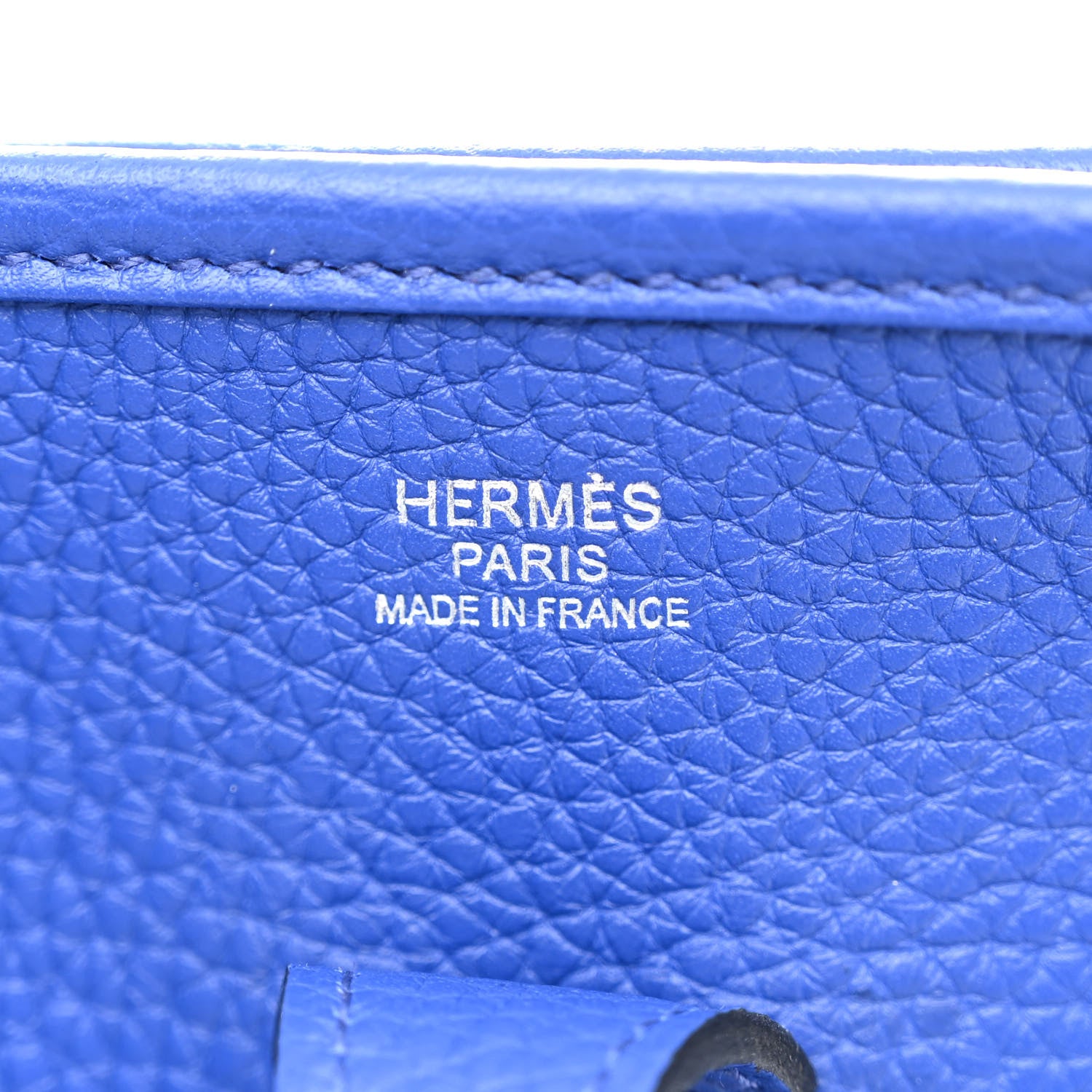 Hermes Taurillon Clemence Evelyne III PM Bleu Electrique 6 of 10