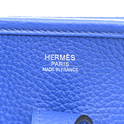 Hermes Taurillon Clemence Evelyne III PM Bleu Electrique 6 of 10