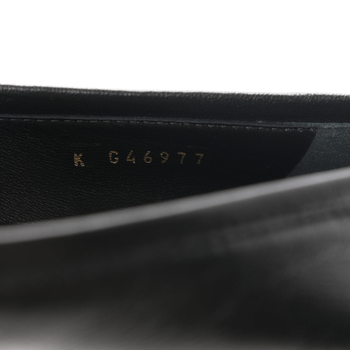 Lambskin CC Mocassin Loafers 38.5 Black