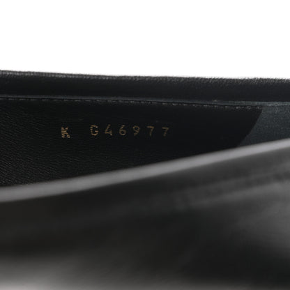 Chanel Lambskin CC Mocassin Loafers 38.5 Black 9 of 9