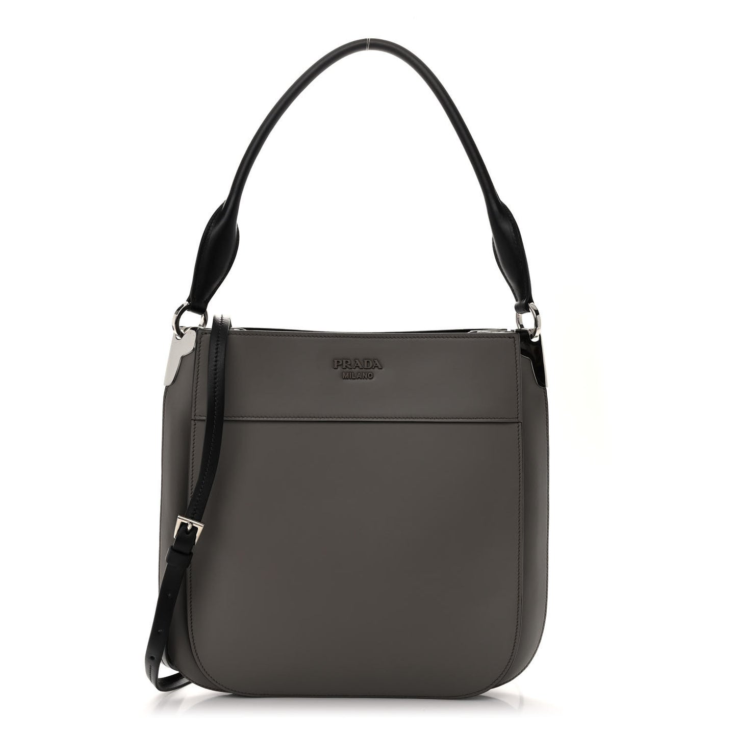 City Calfskin Small Margit Bag Argilla Black