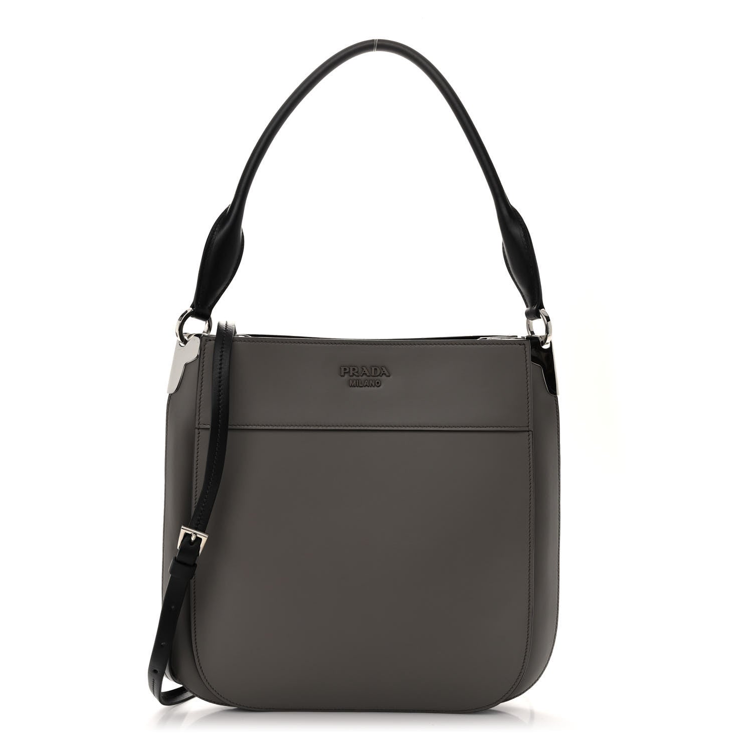 Prada City Calfskin Small Margit Bag Argilla Black 1 of 11