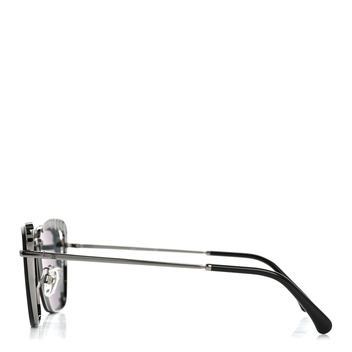 Square Frame Pearl Sunglasses 4235-H Dark Grey