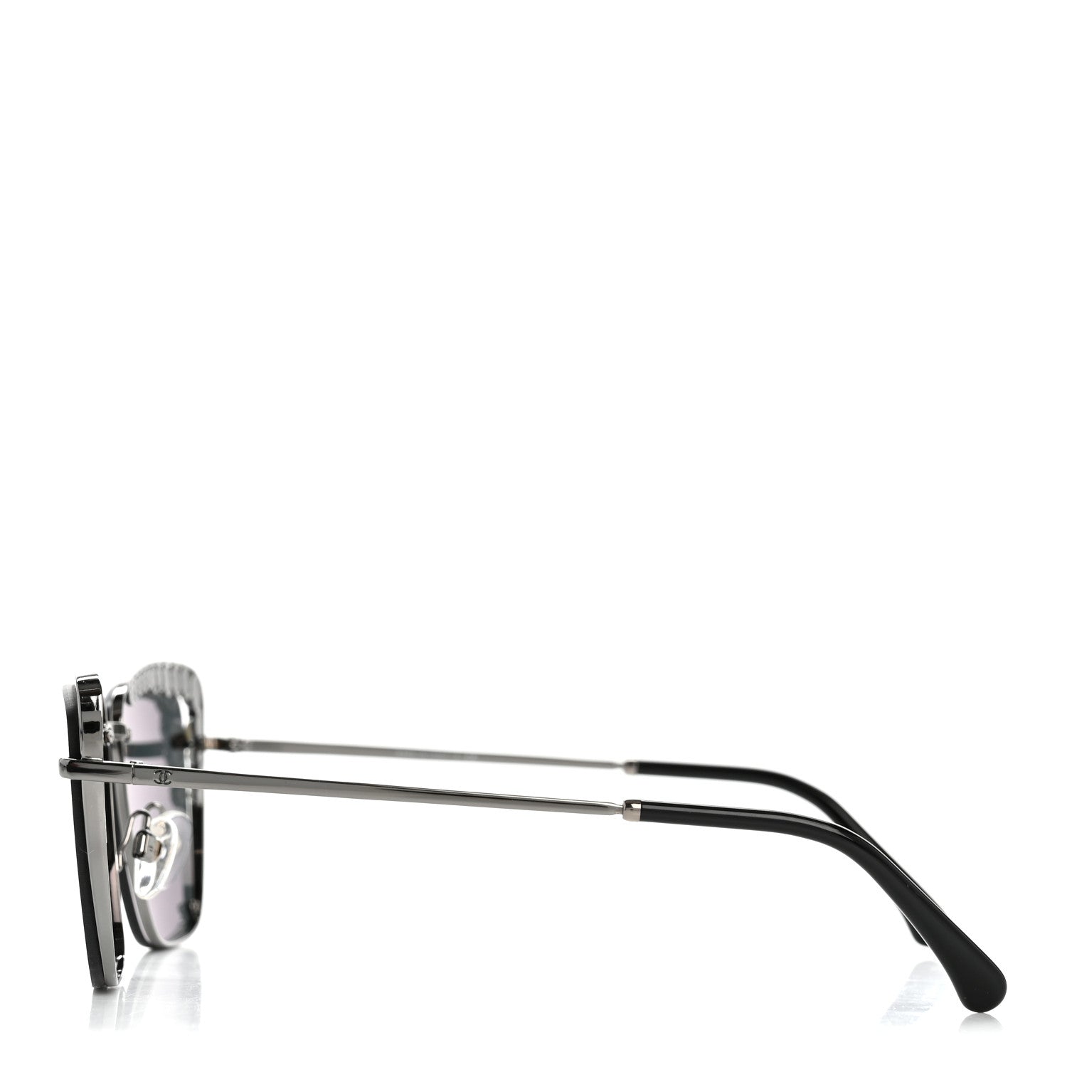 Chanel Square Frame Pearl Sunglasses 4235-H Dark Grey 3 of 8