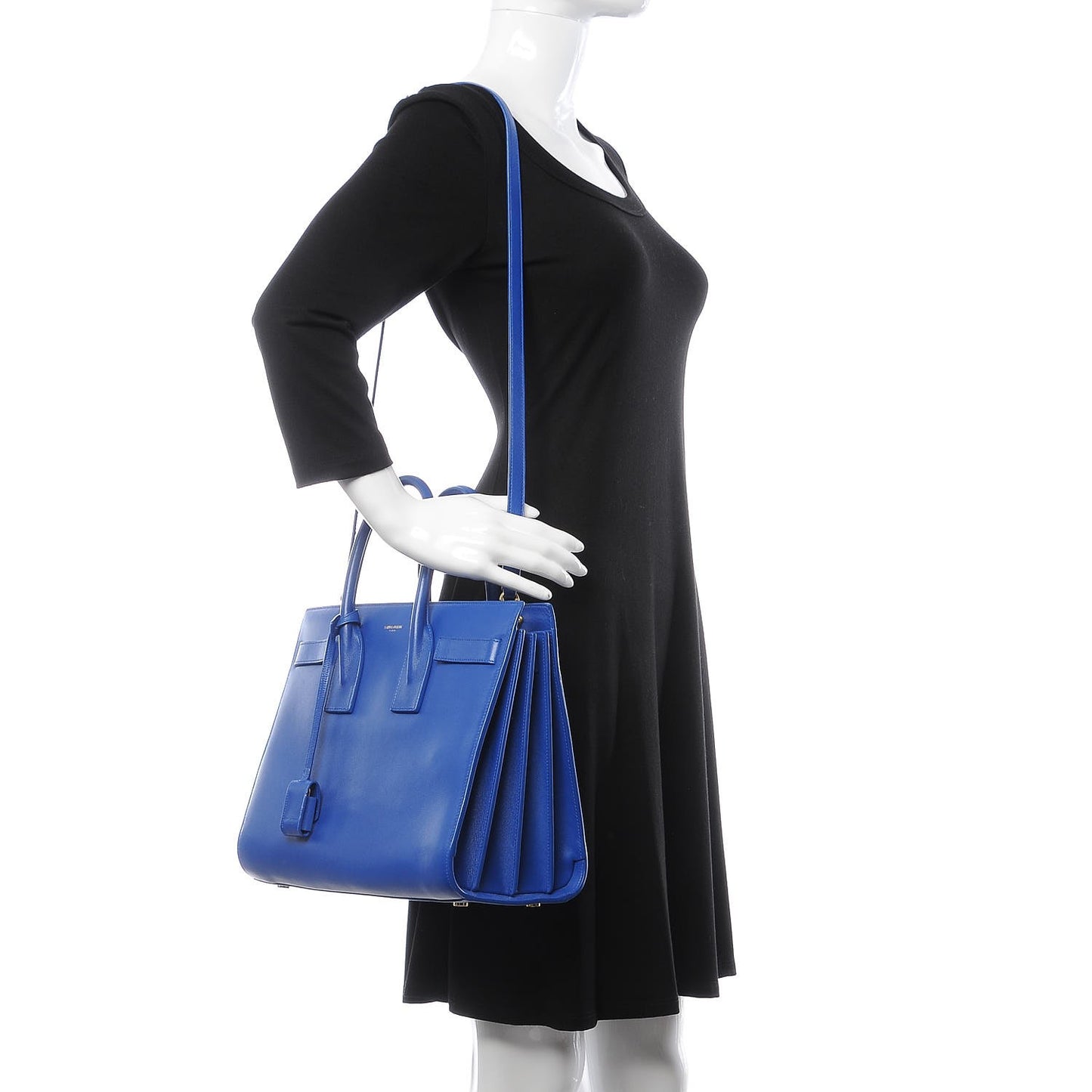 Calfskin Small Sac De Jour Blue Majorelle