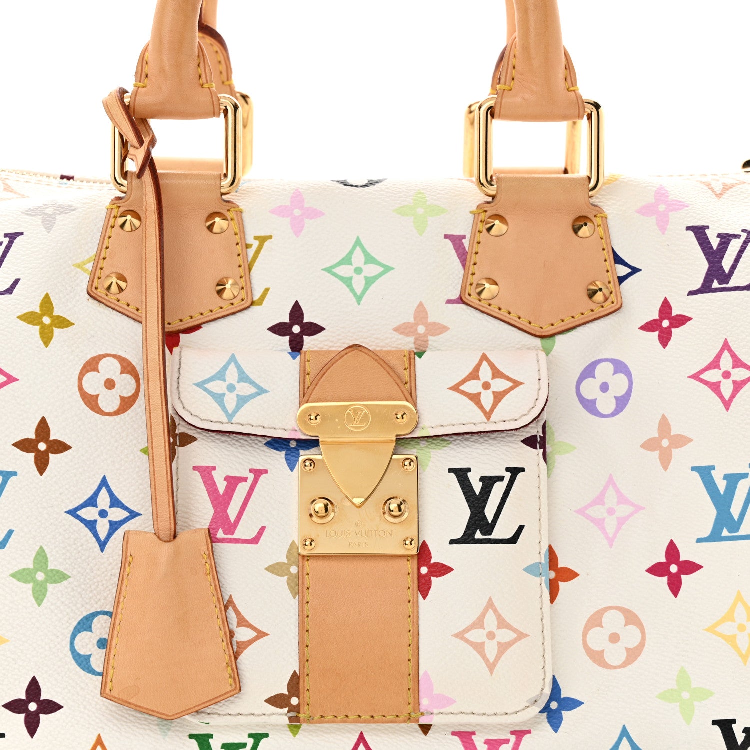 Louis Vuitton Monogram Multicolor Speedy 30 White 7 of 10