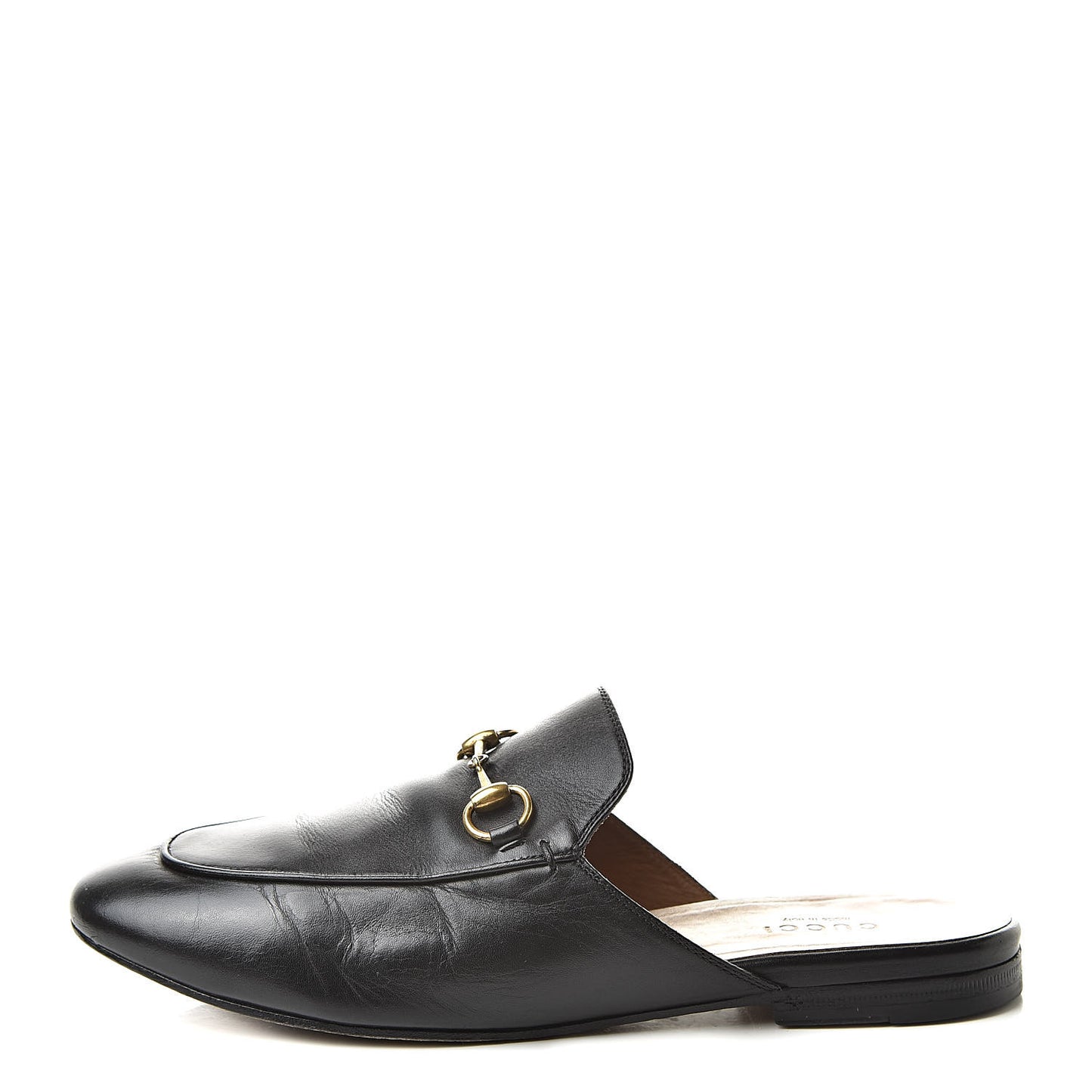 Calfskin Womens Princetown Slippers 37.5 Black