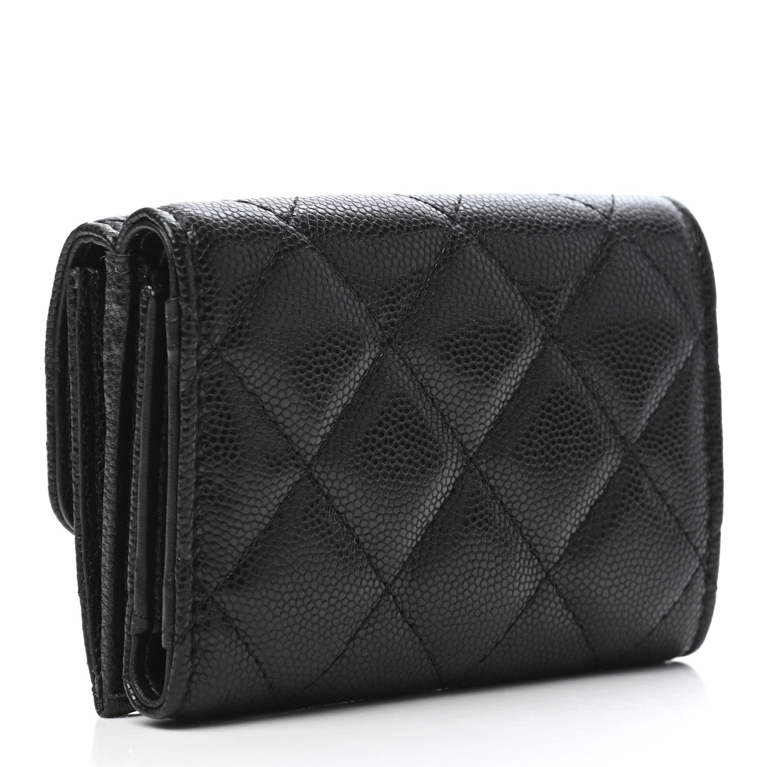 Chanel Caviar Quilted My Everything Small Flap Wallet Black 3 of 8