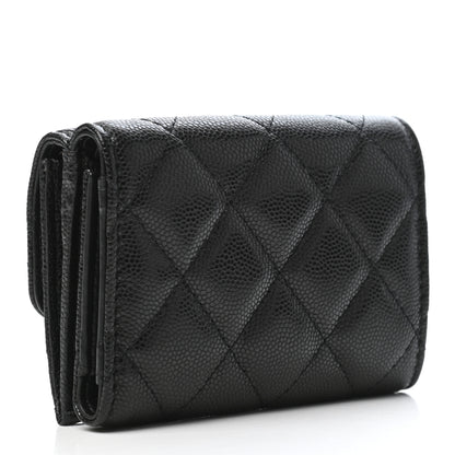 Chanel Caviar Quilted My Everything Small Flap Wallet Black 3 of 8
