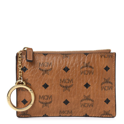 MCM Visetos Key Pouch Cognac 1 of 8
