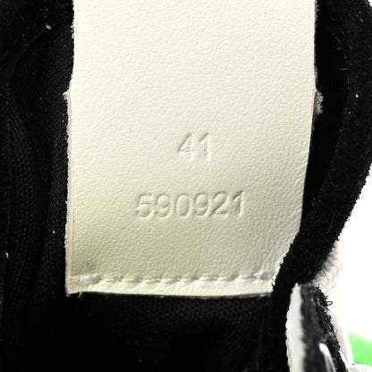 Loewe Suede Nylon Womens Flow Runner Sneakers 41 Black Neon Green 9 of 14