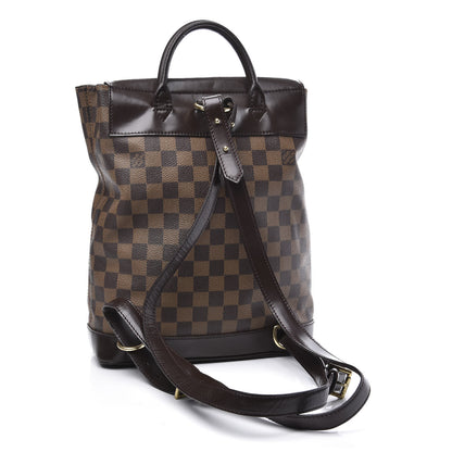 Louis Vuitton Damier Ebene Soho Backpack 2 of 10