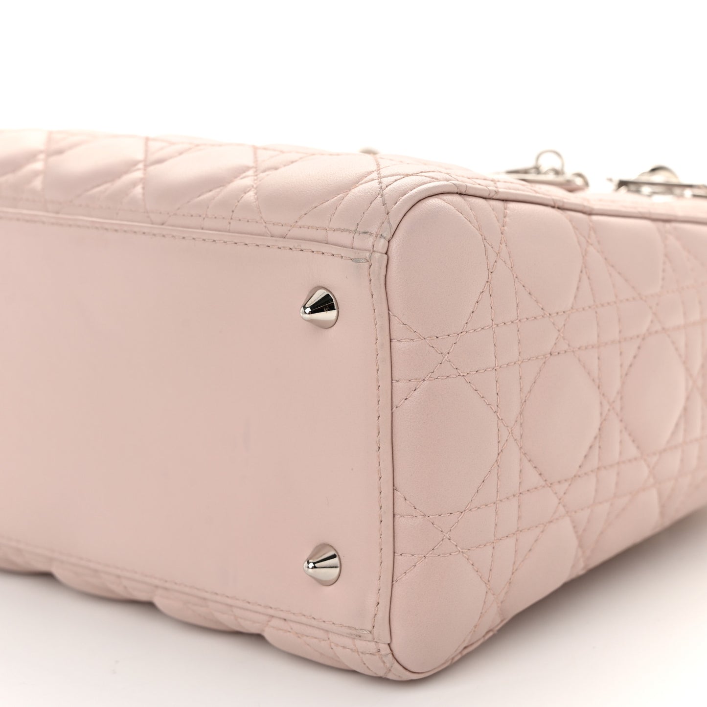 Lambskin Cannage Medium Lady Dior Light Pink